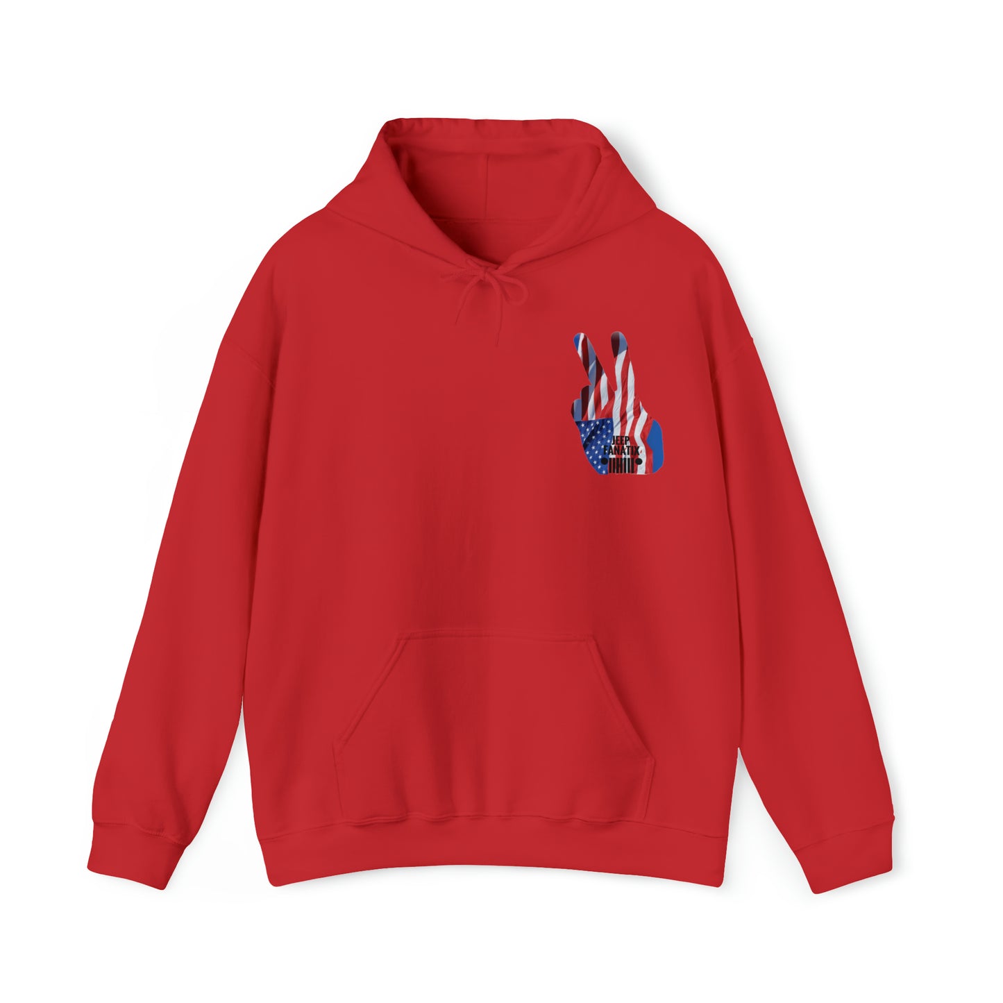 Unisex Heavy Blend™ Hooded Sweatshirt Stars, Stripes and Jeeps