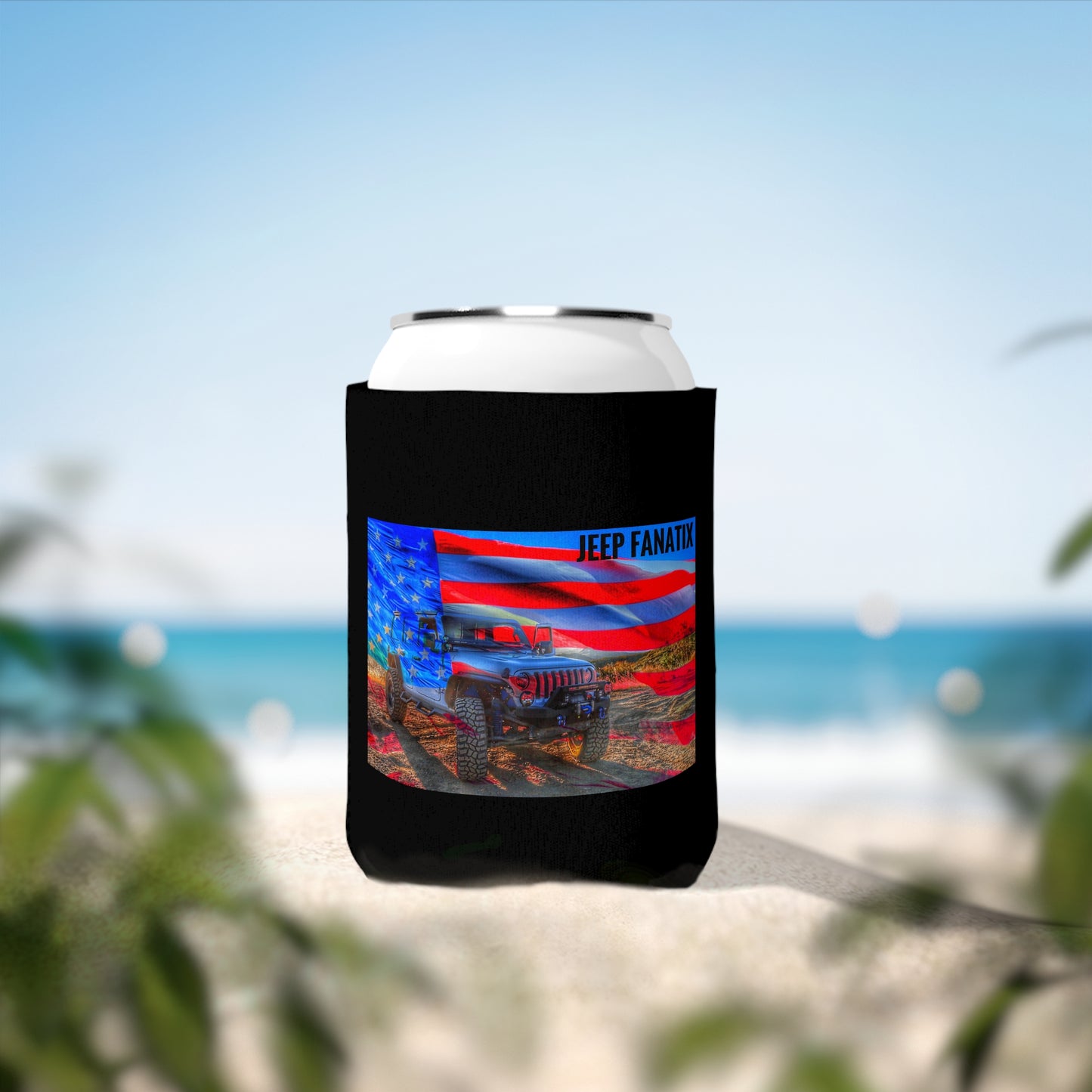 Can Cooler Sleeve American Jeep