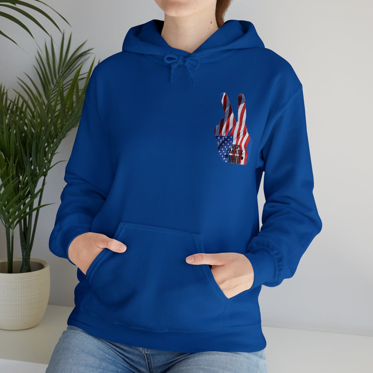 Unisex Heavy Blend™ Hooded Sweatshirt Stars, Stripes and Jeeps