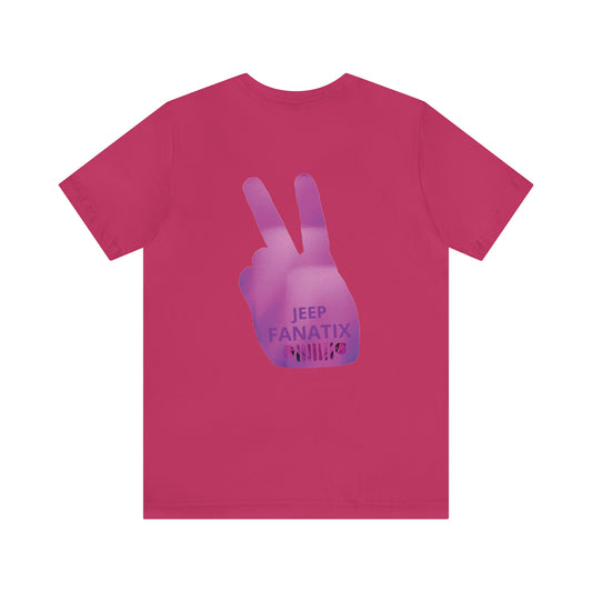 Unisex Jersey Short Sleeve Tee Pink Jeep Wave