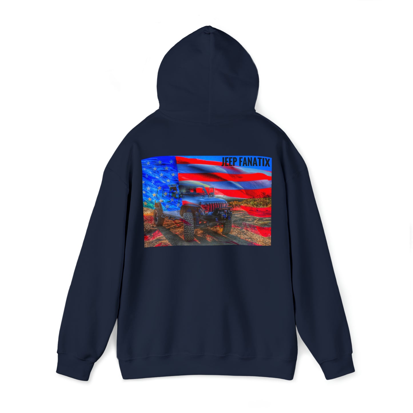 Unisex Heavy Blend™ Hooded Sweatshirt American Jeep Wave