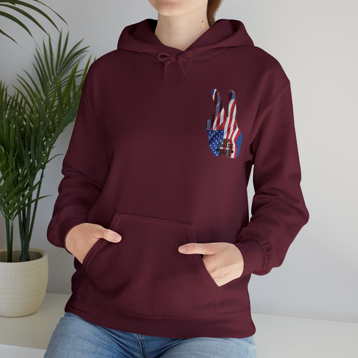 Stars, Stripes and Jeeps Unisex Heavy Blend™ Hooded Sweatshirt