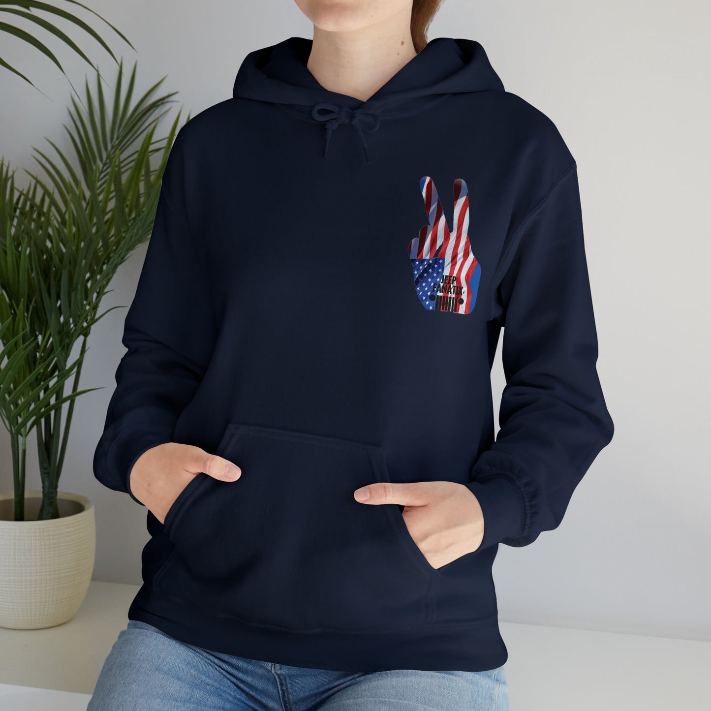 Unisex Heavy Blend™ Hooded Sweatshirt Stars, Stripes and Jeeps