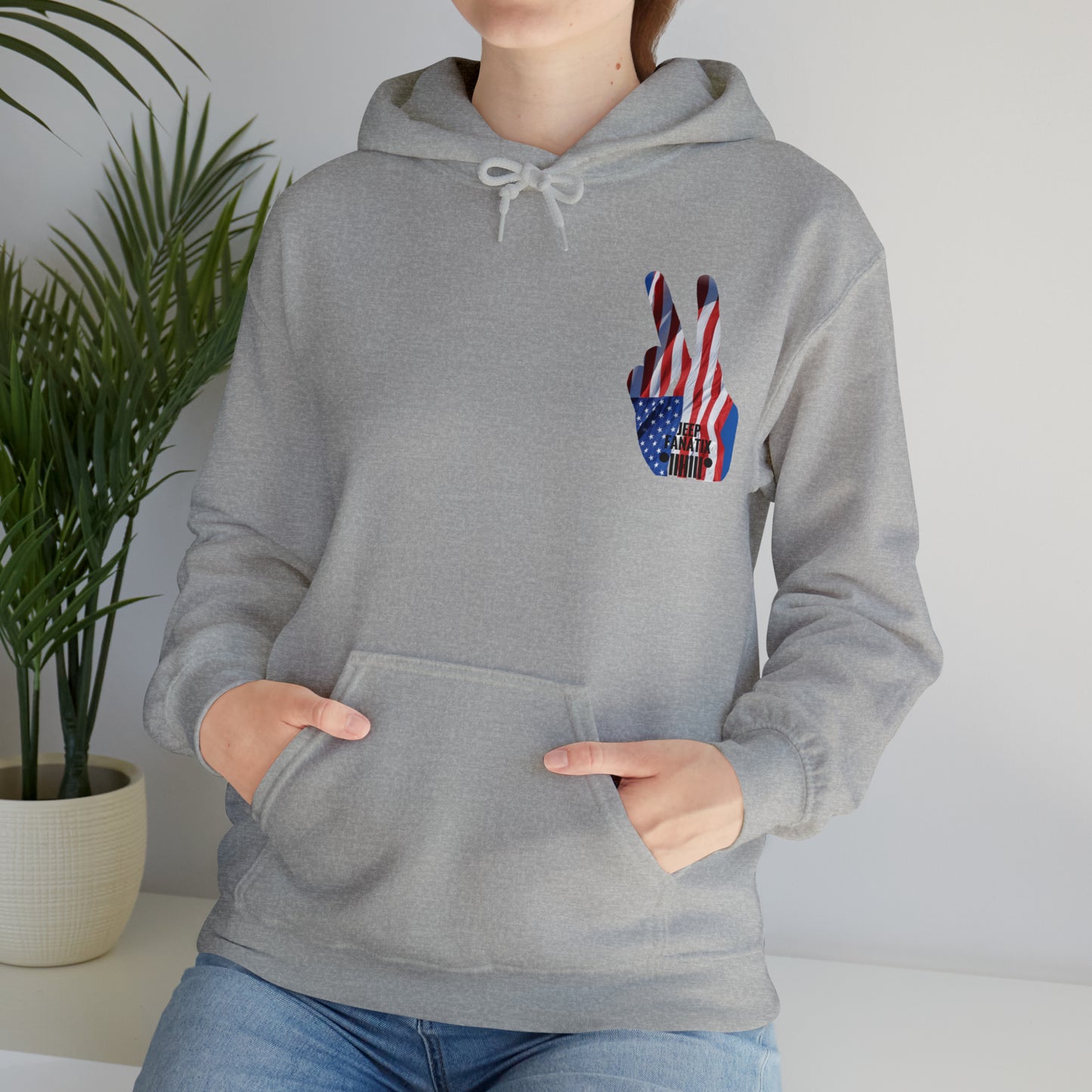 Unisex Heavy Blend™ Hooded Sweatshirt Stars, Stripes and Jeeps