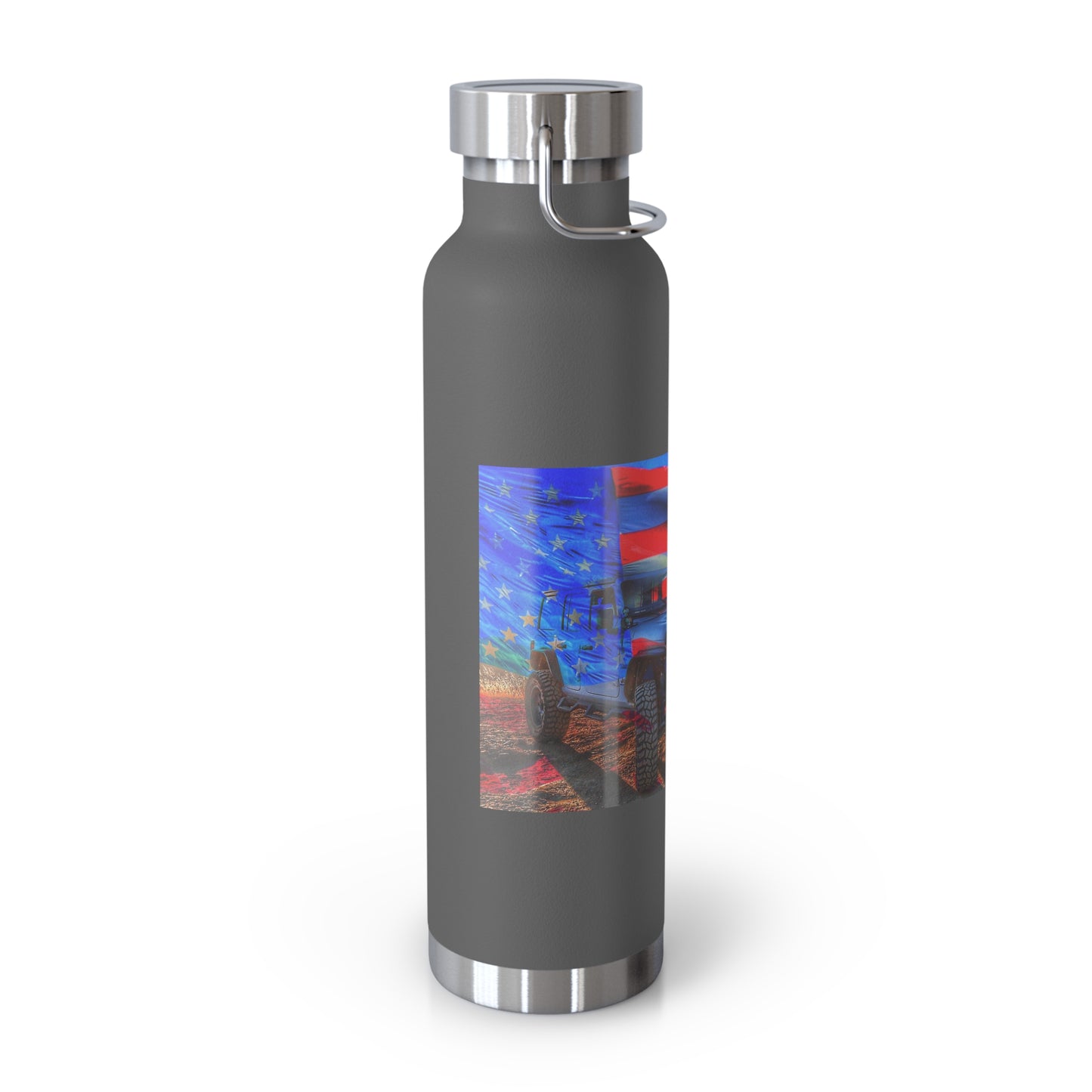 Copper Vacuum Insulated Bottle, 22oz American Jeep