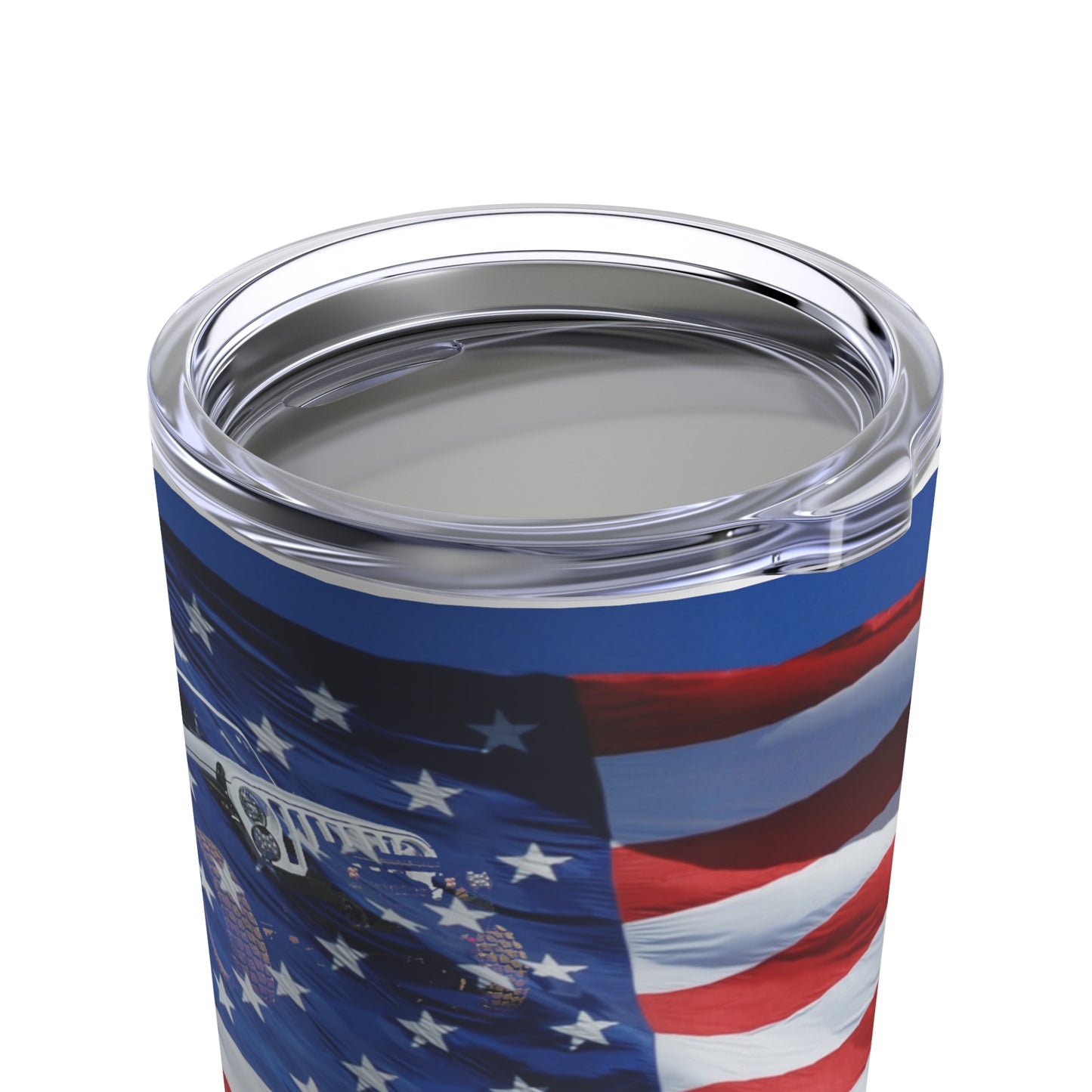 Tumbler 20oz Stars, Stripes and Jeeps