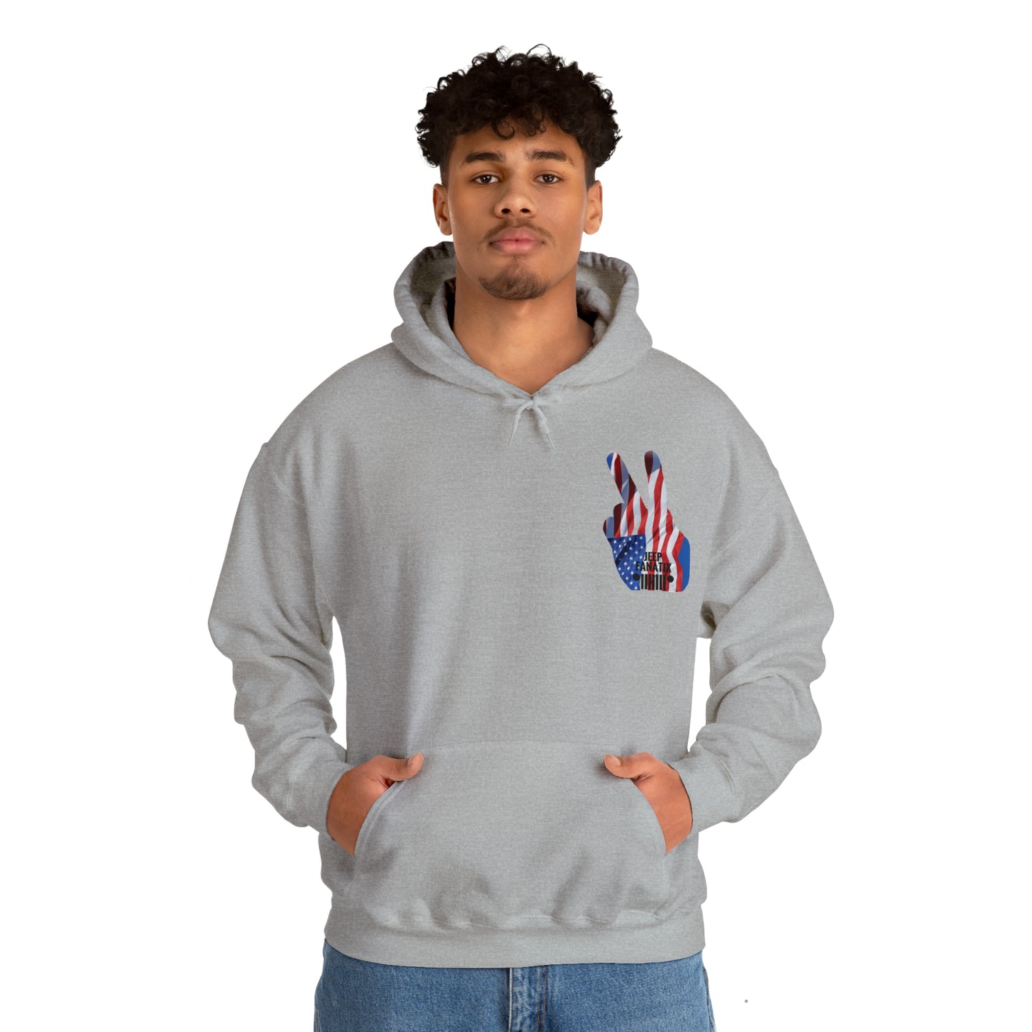 Unisex Heavy Blend™ Hooded Sweatshirt Stars, Stripes and Jeeps