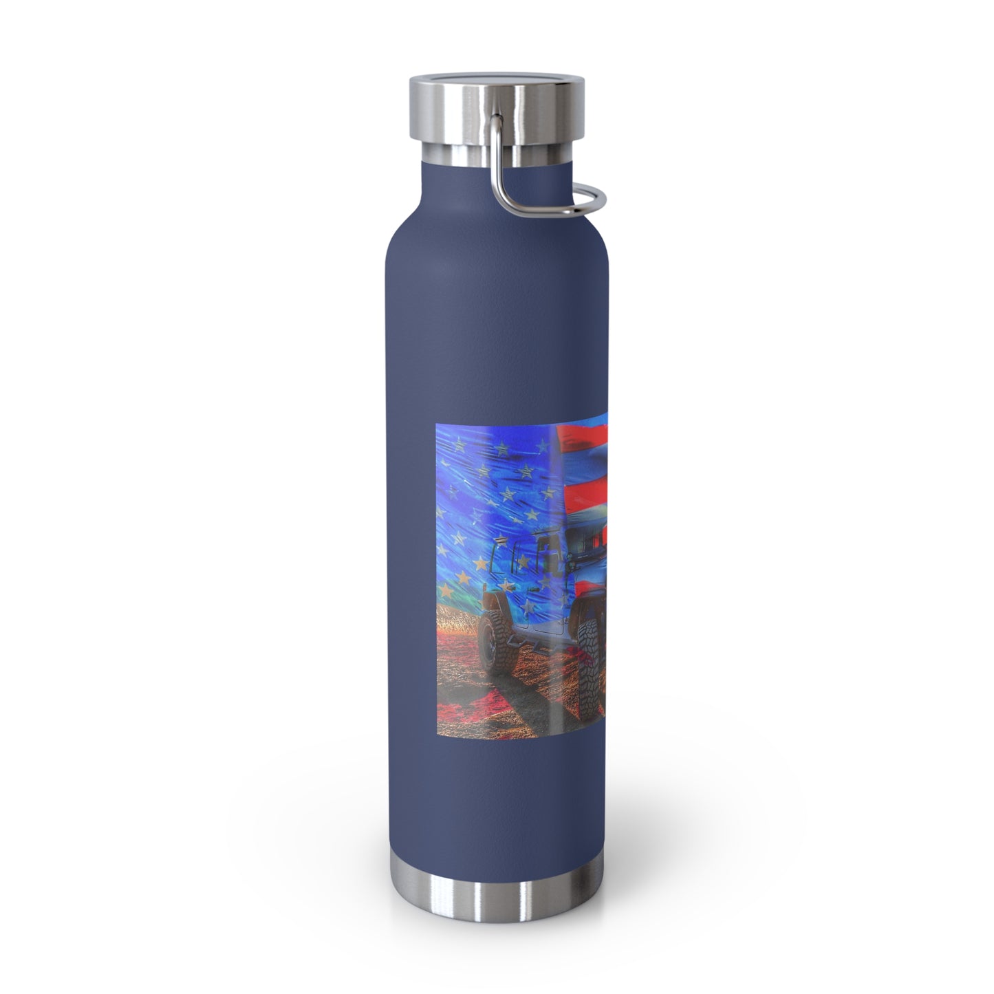 Copper Vacuum Insulated Bottle, 22oz American Jeep