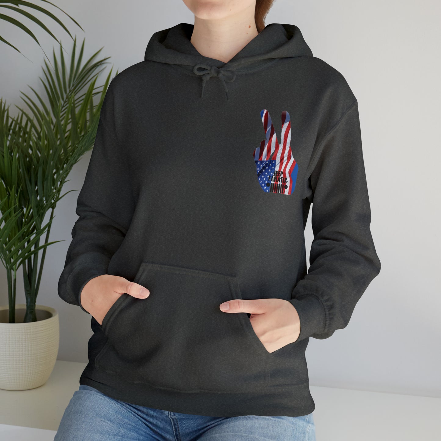 Unisex Heavy Blend™ Hooded Sweatshirt Stars, Stripes and Jeeps