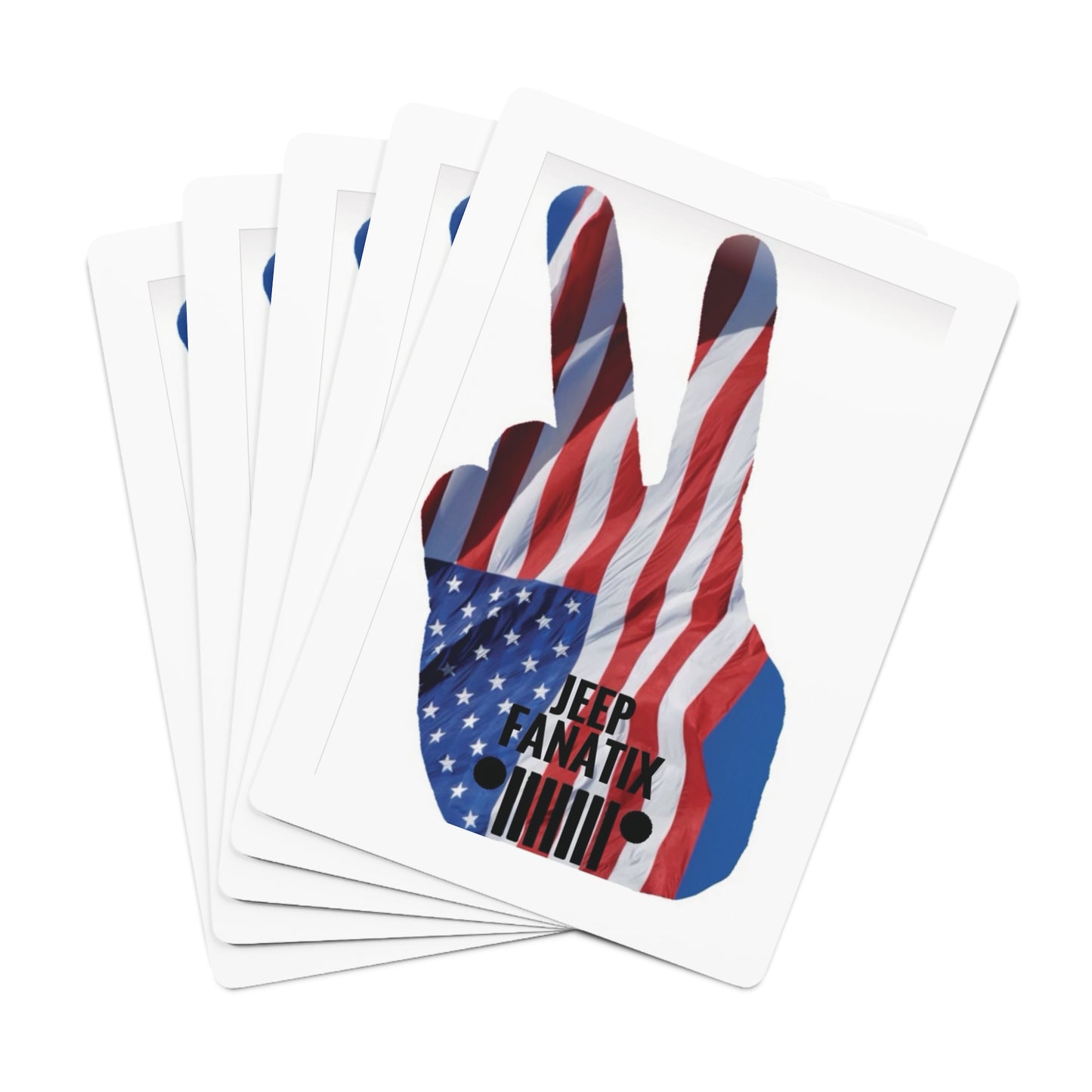 American Jeep Wave Custom Poker Cards