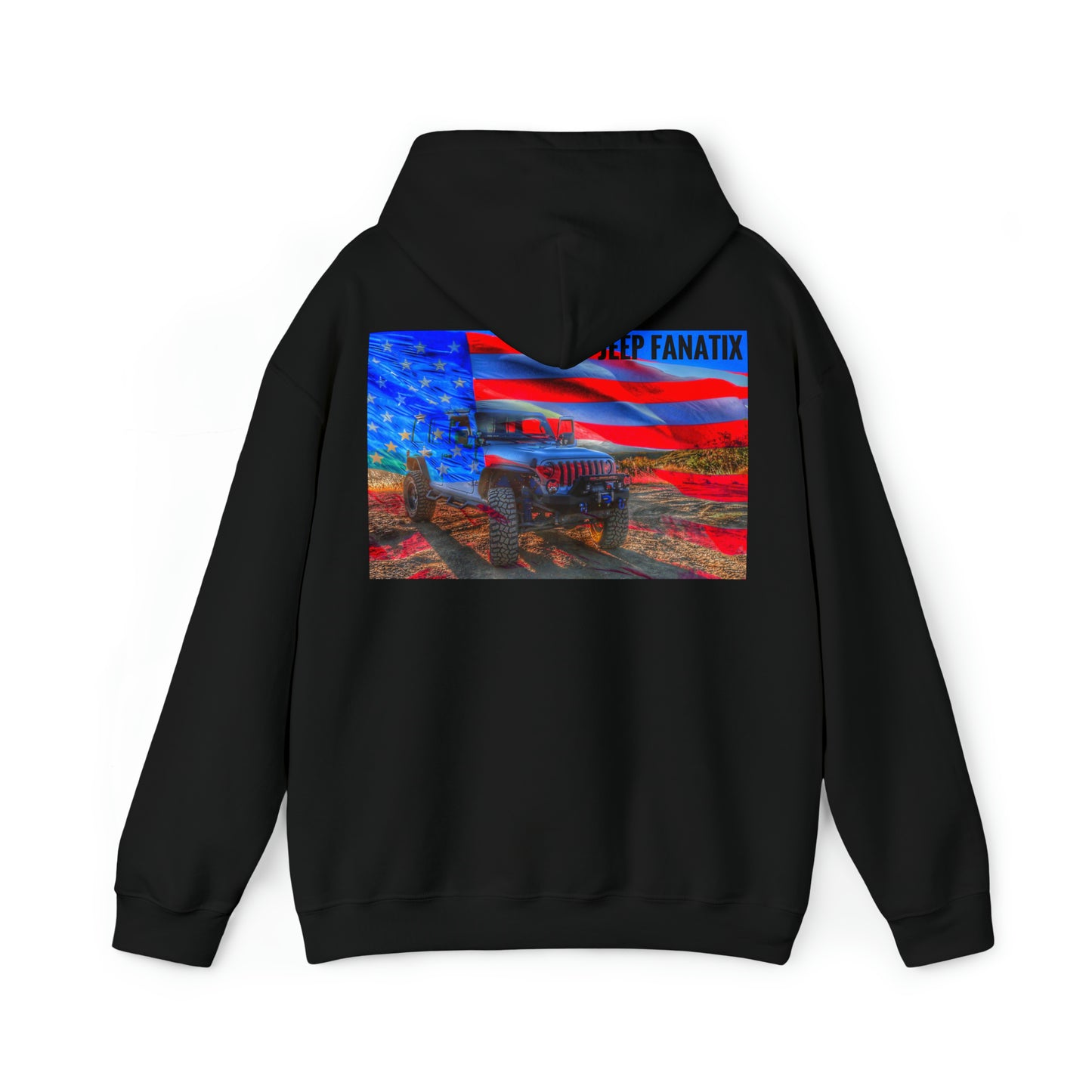 Unisex Heavy Blend™ Hooded Sweatshirt American Jeep Wave