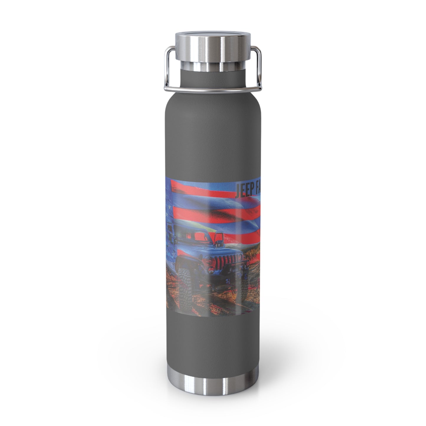 American Jeep Copper Vacuum Insulated Bottle, 22oz