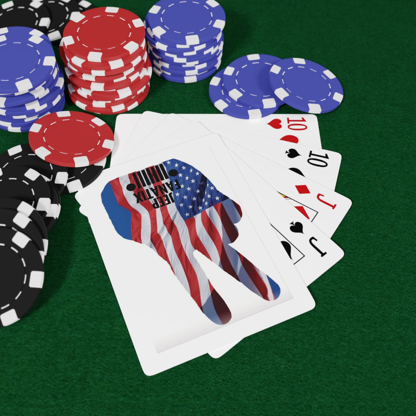 American Jeep Wave Custom Poker Cards