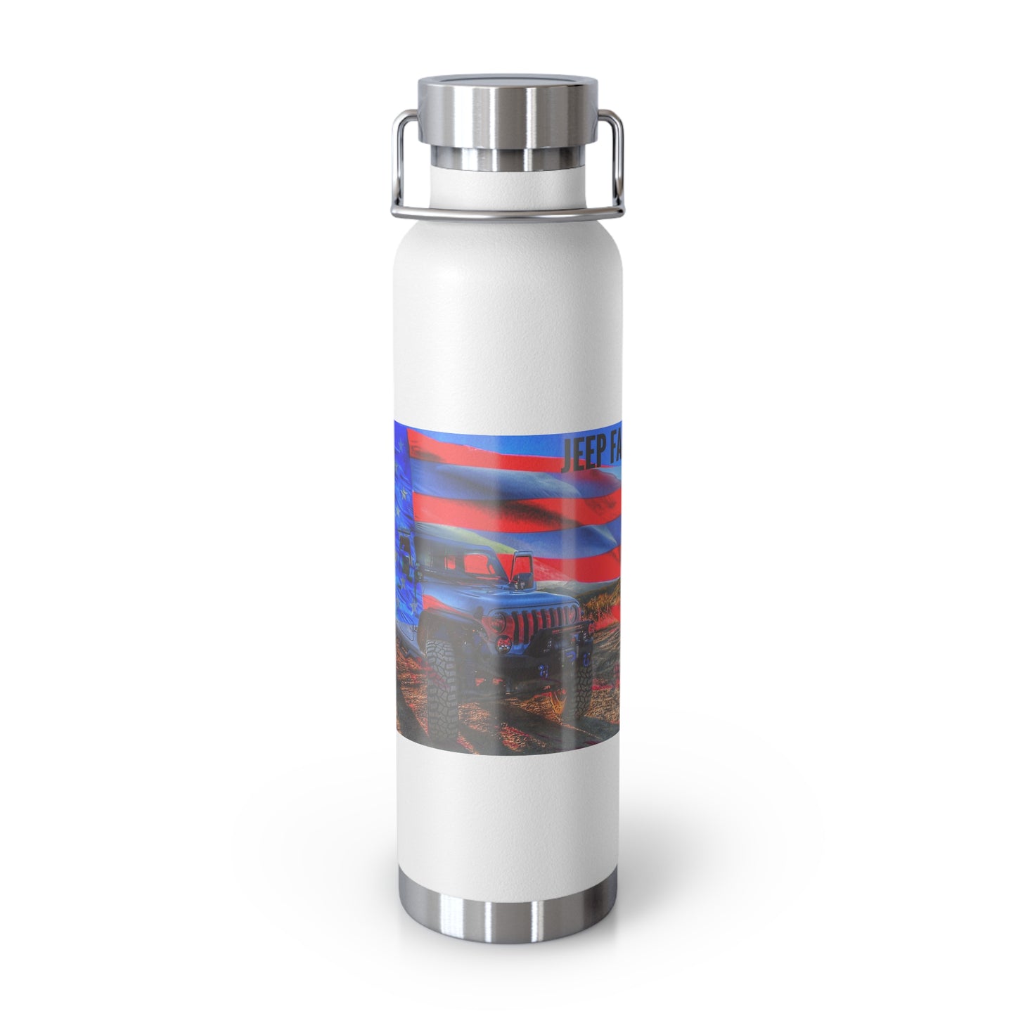 Copper Vacuum Insulated Bottle, 22oz American Jeep