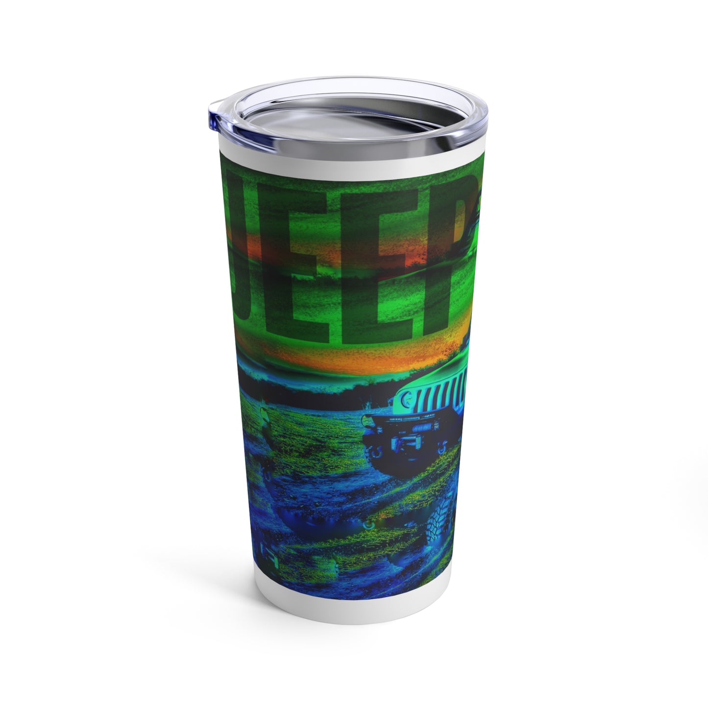 Tumbler 20oz Green Machine