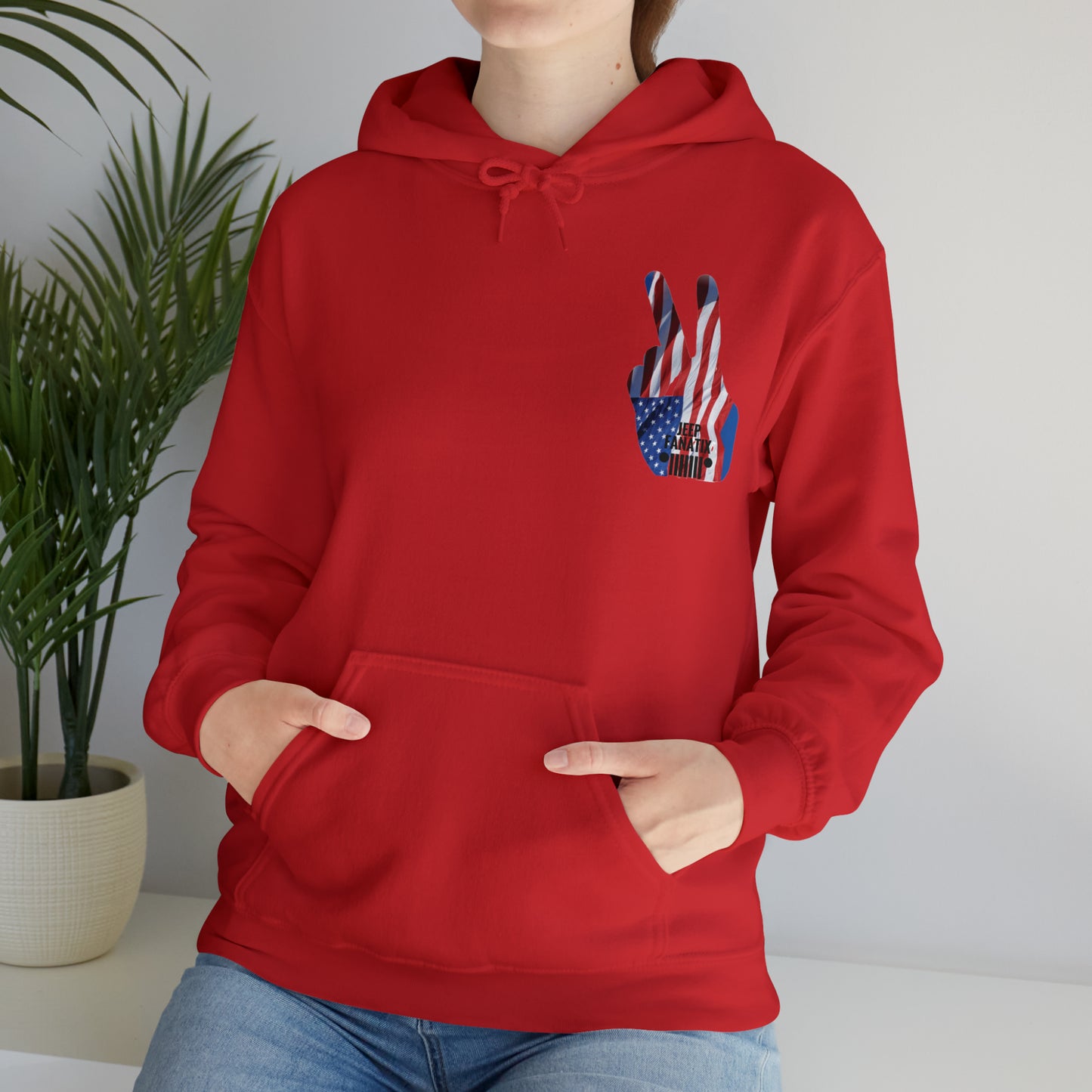 Stars, Stripes and Jeeps Unisex Heavy Blend™ Hooded Sweatshirt