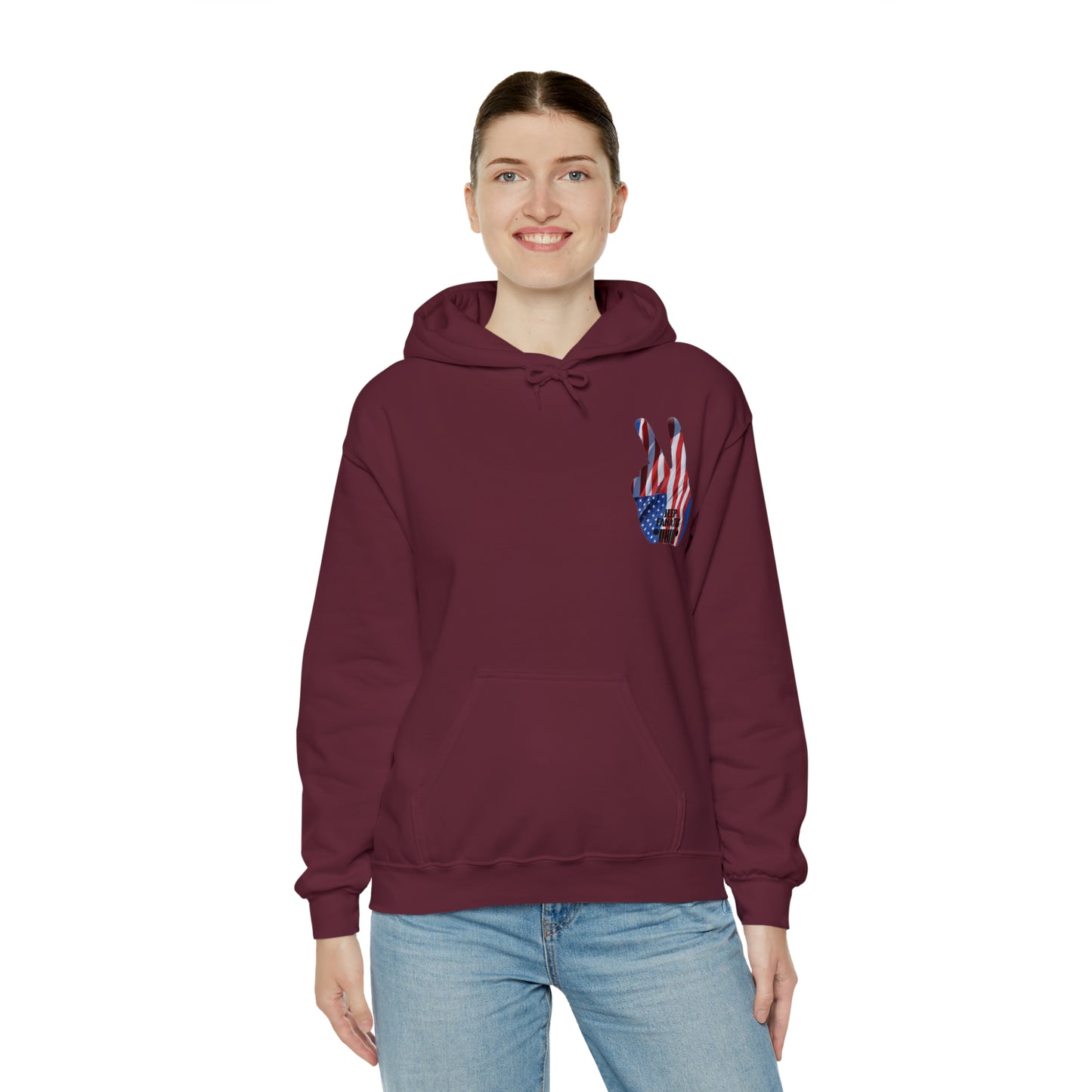 Unisex Heavy Blend™ Hooded Sweatshirt Stars, Stripes and Jeeps