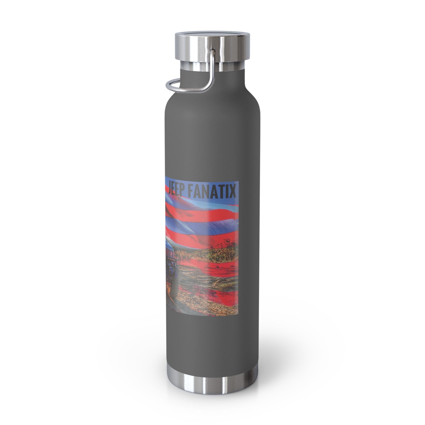 American Jeep Copper Vacuum Insulated Bottle, 22oz