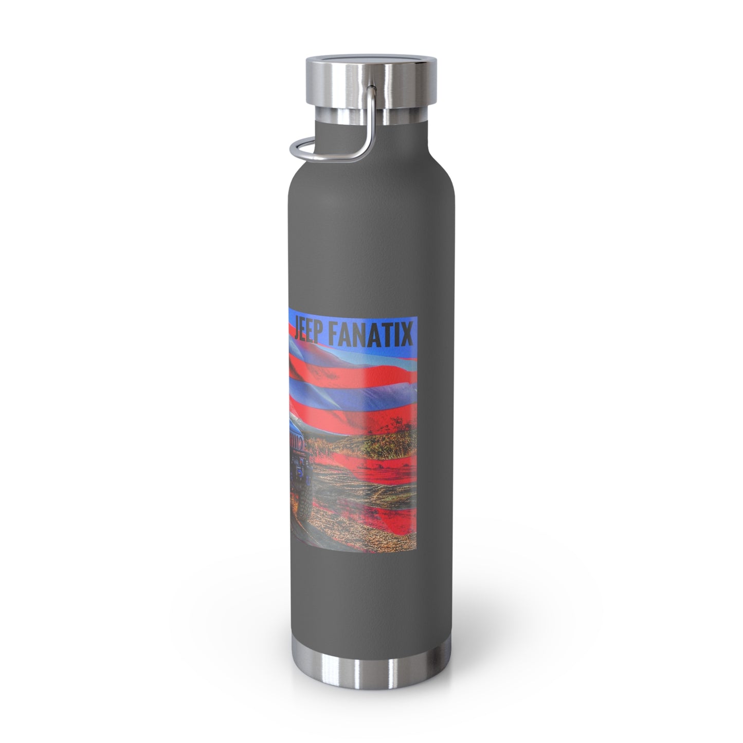 Copper Vacuum Insulated Bottle, 22oz American Jeep