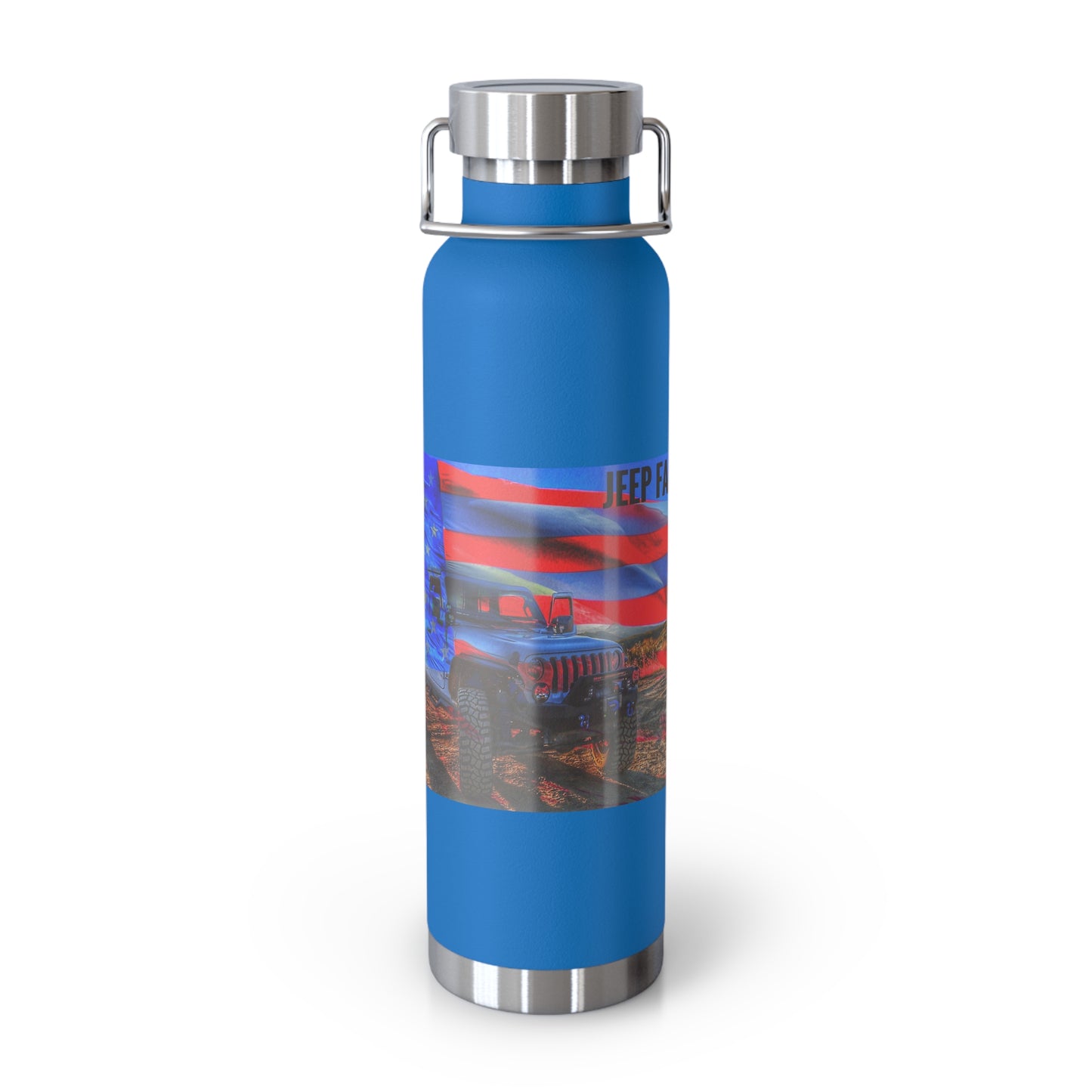 Copper Vacuum Insulated Bottle, 22oz American Jeep