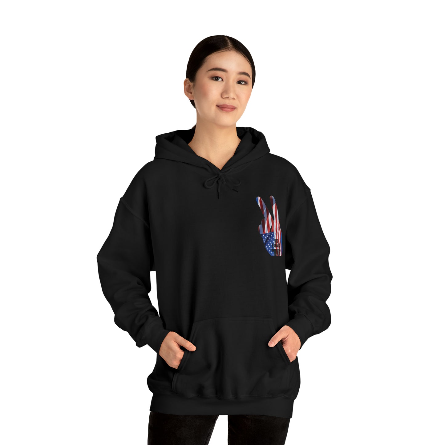 Unisex Heavy Blend™ Hooded Sweatshirt American Jeep Wave