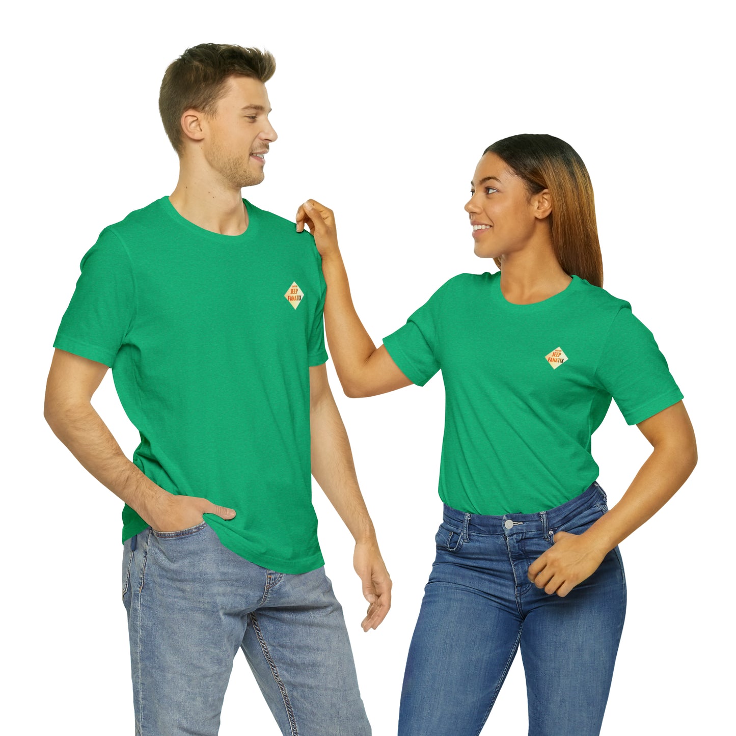 Unisex Jersey Short Sleeve Tee Rescue Green Jeep Wave