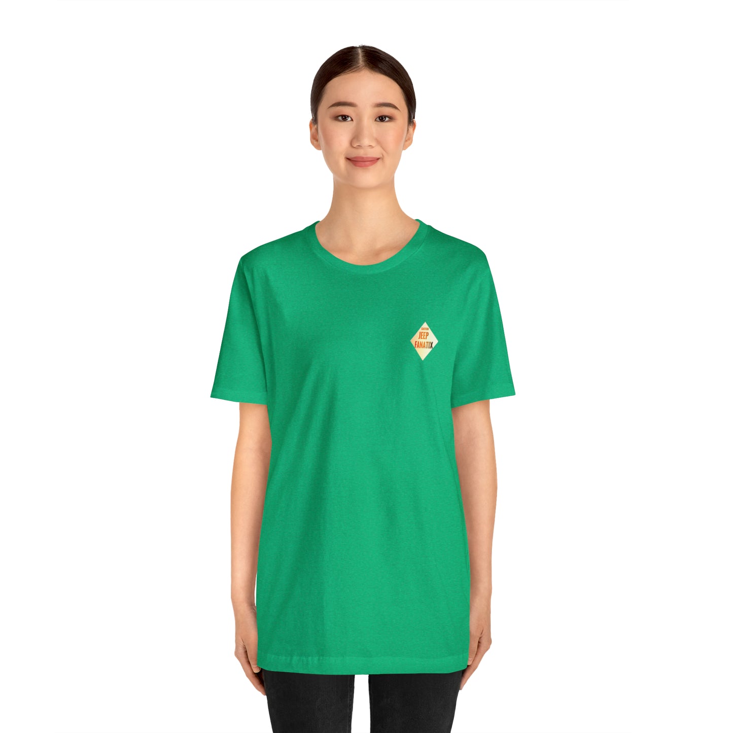 Unisex Jersey Short Sleeve Tee Rescue Green Jeep Wave